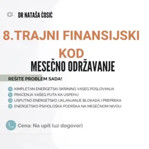 8. Stabilizacija finansijskog balansa – mesečno održavanje